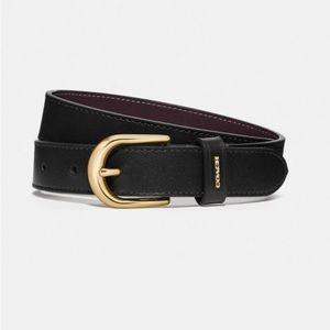 Coach Classic Belt - Black/Gold